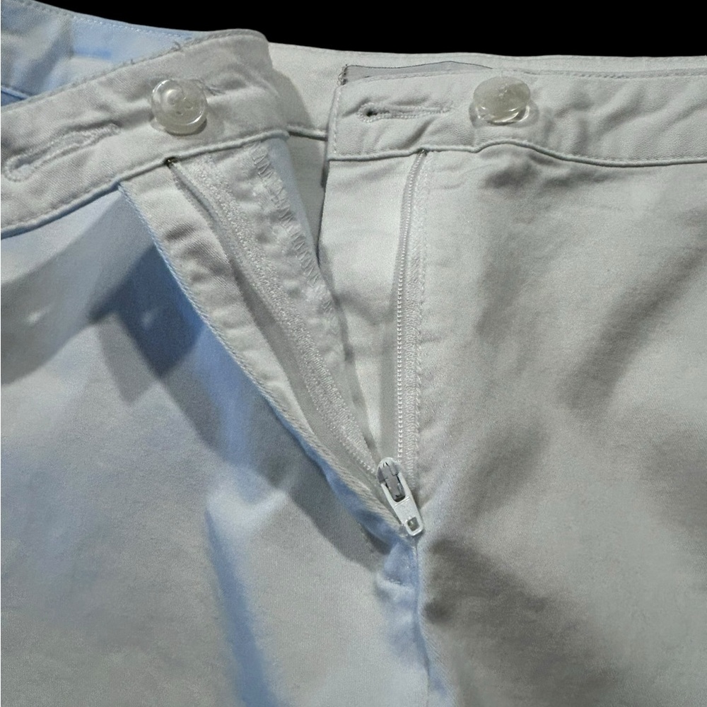 Coldwater Creek white capri pants with wide legs - Picture 7 of 9